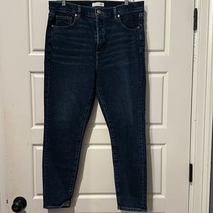 Loft Jeans- High waisted skinny ankle size 14